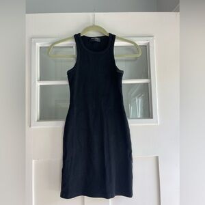 White Fox Black Mini Dress